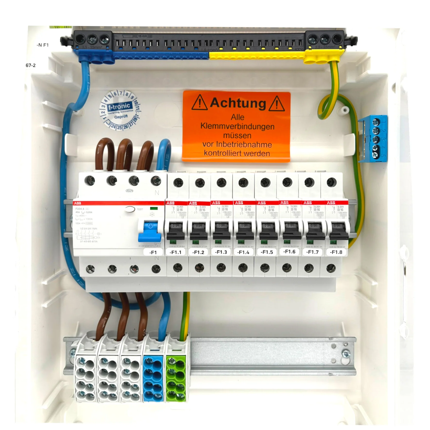 SANOS UP/HW Kleinverteiler/Sicherungskasten | Anschlussfertig mit ABB und F-tronic | Made in Germany - Image 7