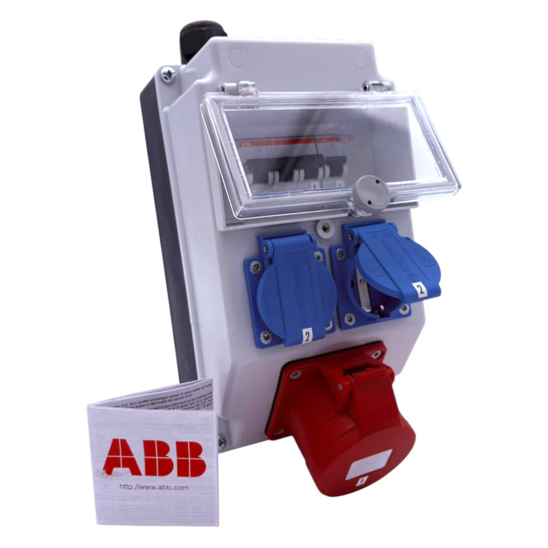 SANOS Wandverteiler ABB/PCE - 1x CEE 16A und 2x Schukodosen | SAN038 - Image 2