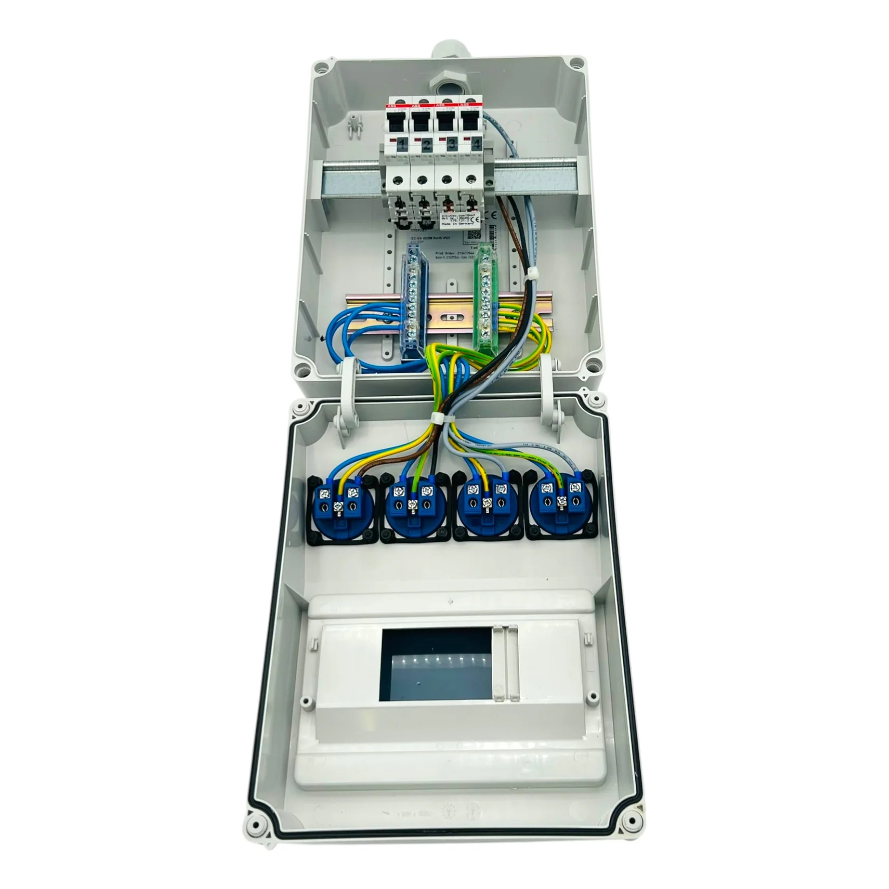SANOS Wandverteiler ABB/PCE - 4x Schukodose | einzeln gesichert | SAN033 - Image 4