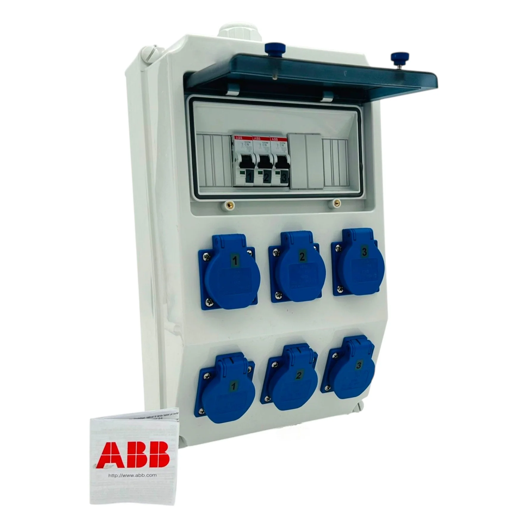 SANOS Wandverteiler ABB/PCE - 6x Schukodose | paarweise gesichert | SAN034 - Image 2