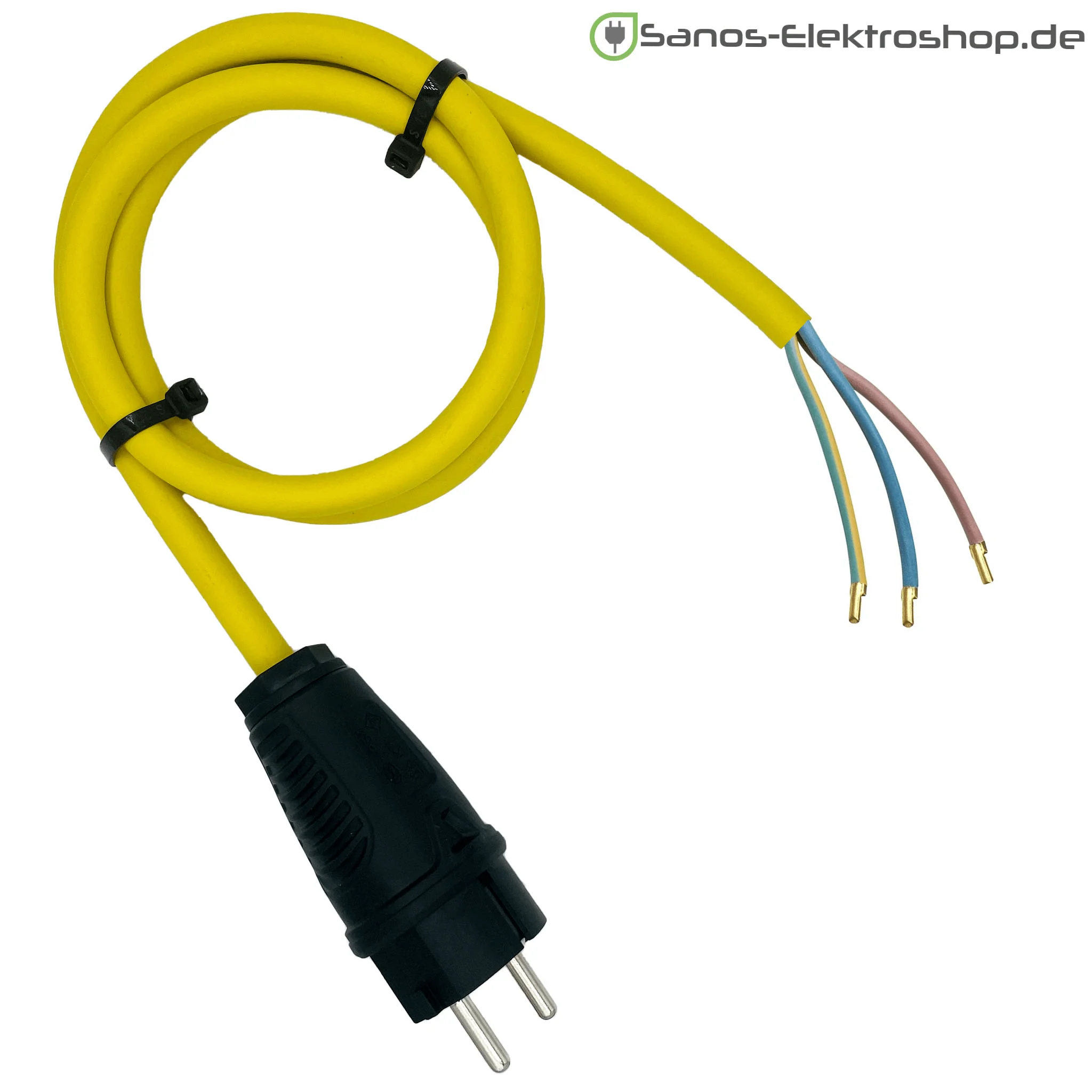 Schuko-Anschlussleitung 230V - Gummileitung H07RN-F 3G1,5 mm² | 1,00 bis 20,00 Meter | verschiedene Farben - Image 4