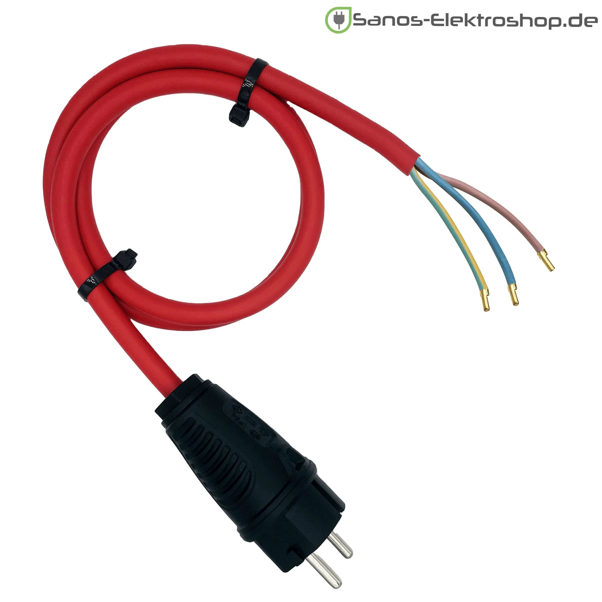 Schuko-Anschlussleitung 230V - Gummileitung H07RN-F 3G1,5 mm² | 1,00 bis 20,00 Meter | verschiedene Farben - Image 6