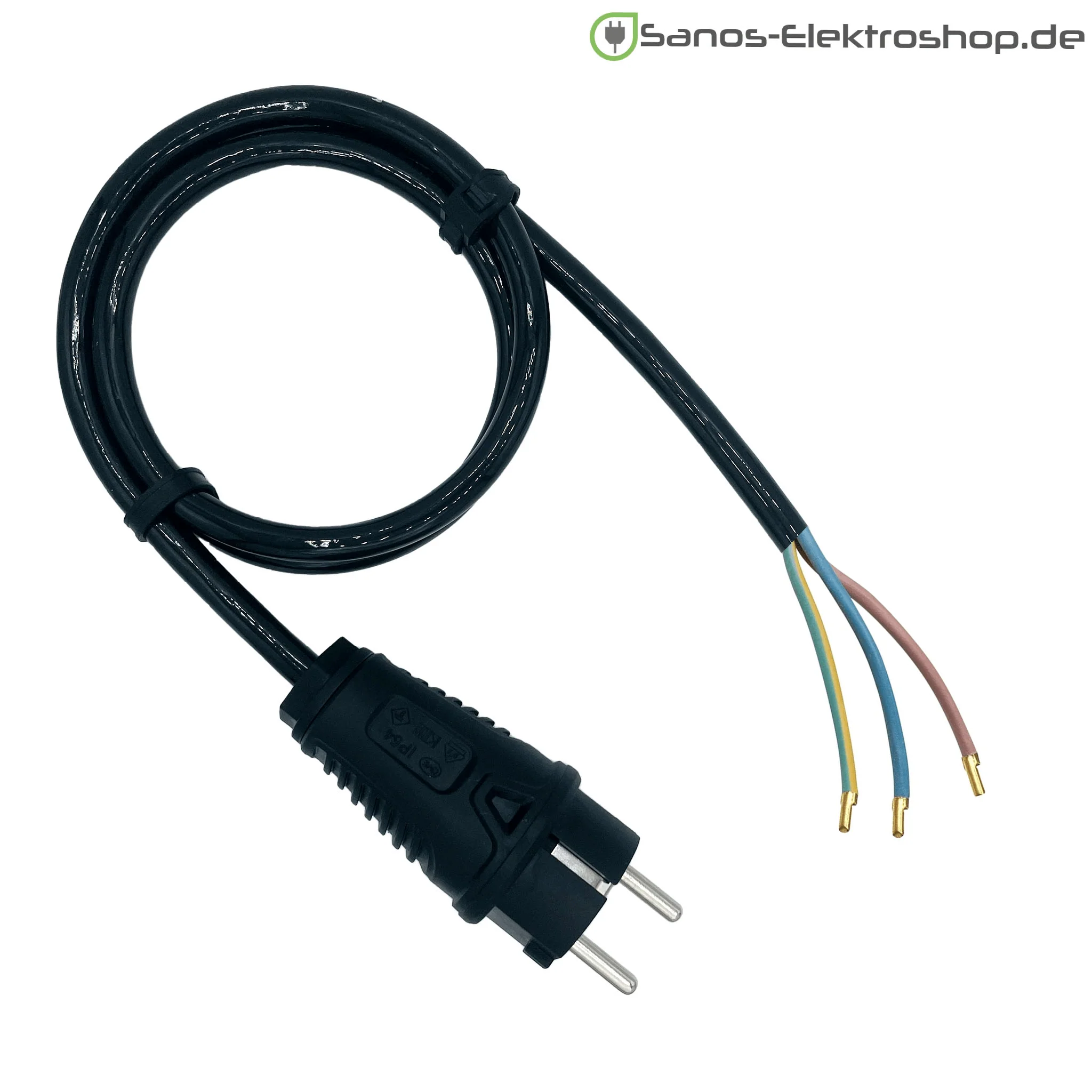 Schuko-Anschlussleitung 230V - PUR Gummileitung H07BQ-F 3G1,5 mm² | 1,00 bis 20,00 Meter | verschiedene Farben - Image 3