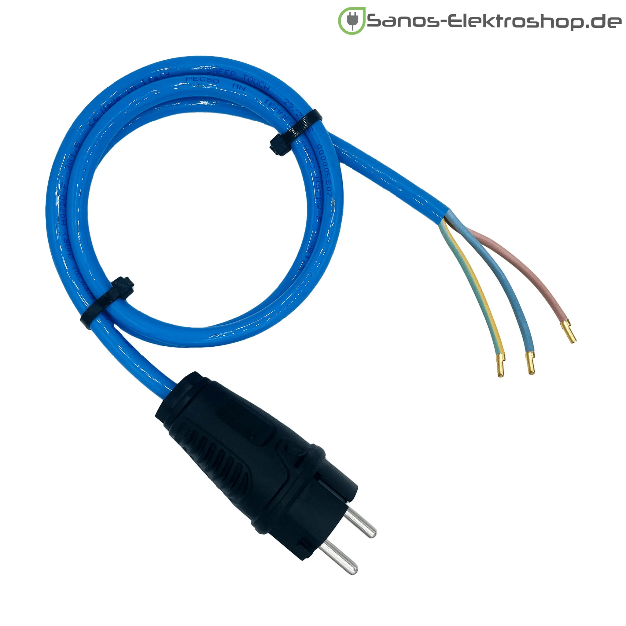Schuko-Anschlussleitung 230V - PUR Gummileitung H07BQ-F 3G1,5 mm² | 1,00 bis 20,00 Meter | verschiedene Farben - Image 4