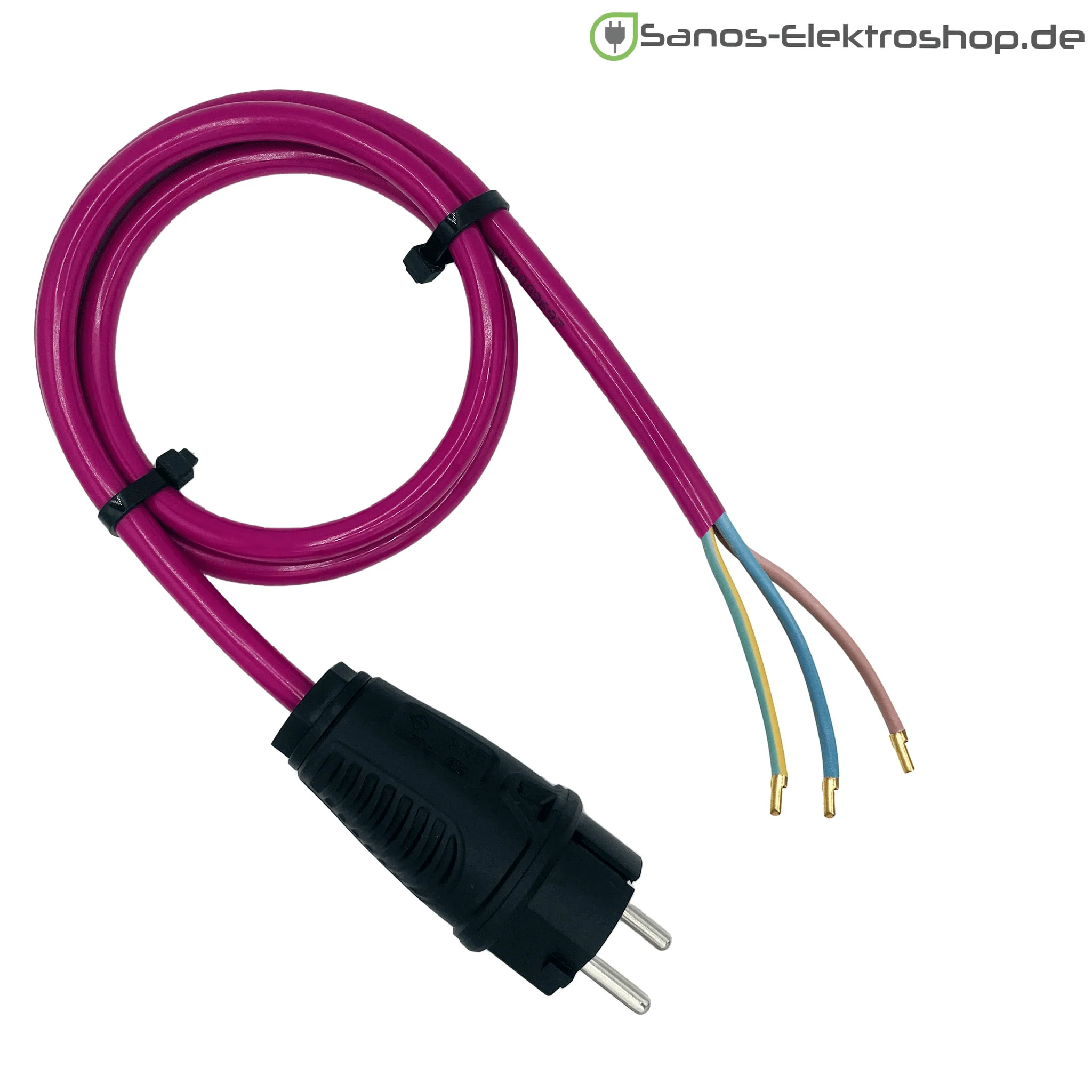 Schuko-Anschlussleitung 230V - PUR Gummileitung H07BQ-F 3G1,5 mm² | 1,00 bis 20,00 Meter | verschiedene Farben - Image 5