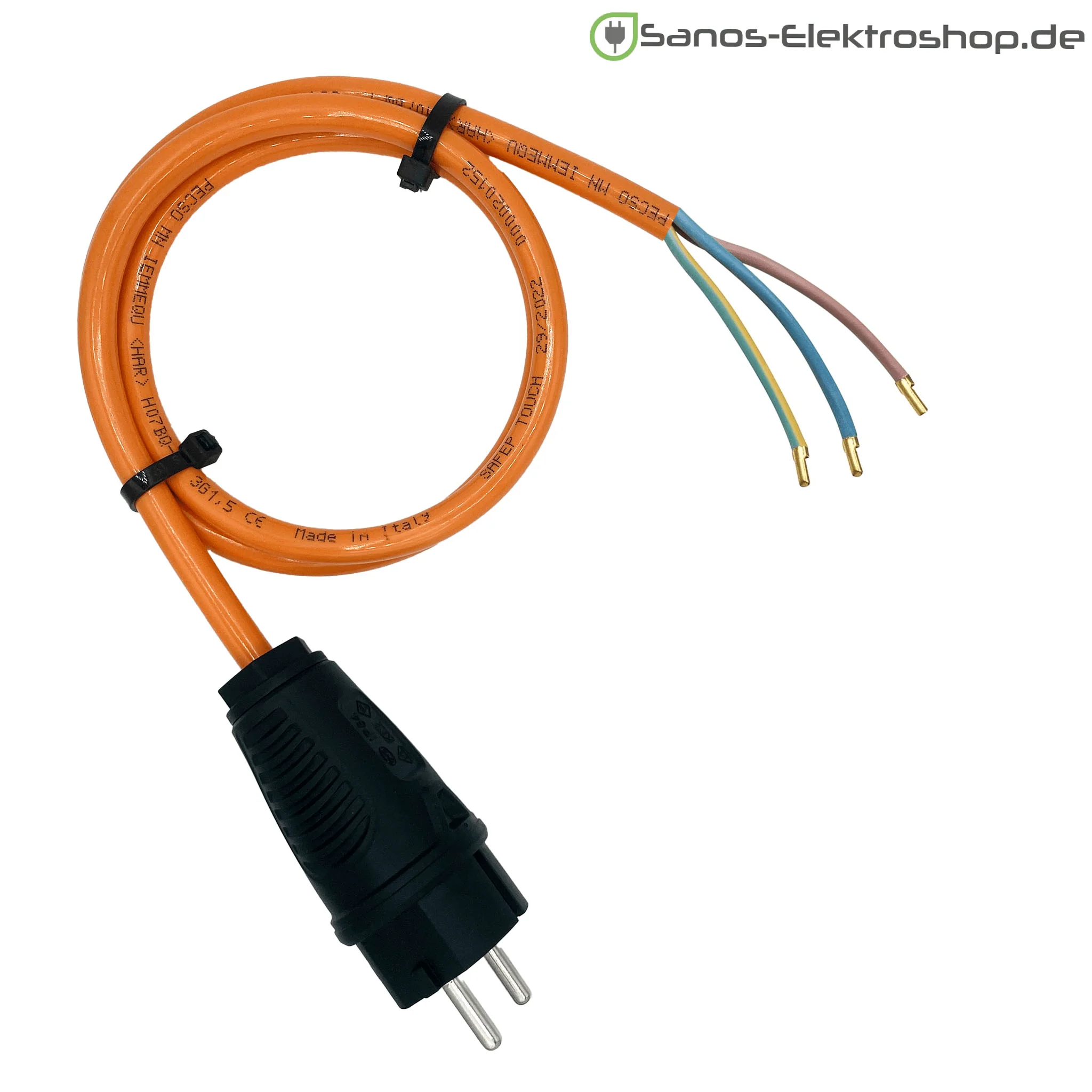 Schuko-Anschlussleitung 230V - PUR Gummileitung H07BQ-F 3G1,5 mm² | 1,00 bis 20,00 Meter | verschiedene Farben - Image 8