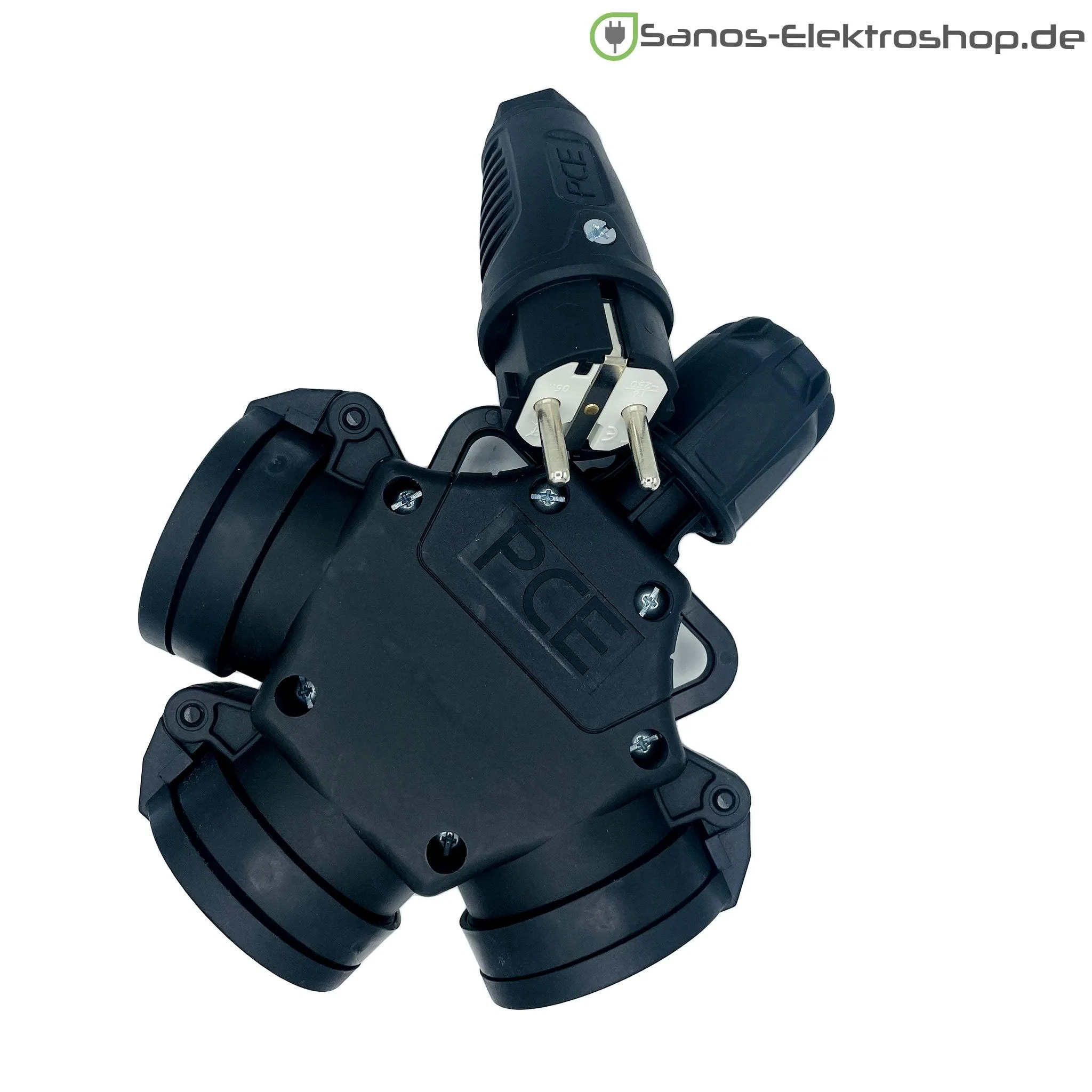 Schuko-Verlängerung 230V mit 3-fach Kupplung - Gummileitung H07RN-F 3G1,5 mm² | 1,00 bis 50,00 Meter | verschiedene Farben - Image 2