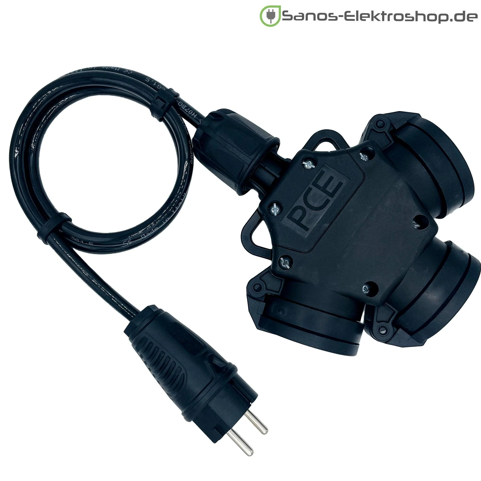 Schuko-Verlängerung 230V mit 3-fach Kupplung - PUR Gummileitung H07BQ-F 3G1,5 mm² | 1,00 bis 50,00 Meter | verschiedene Farben - Image 3