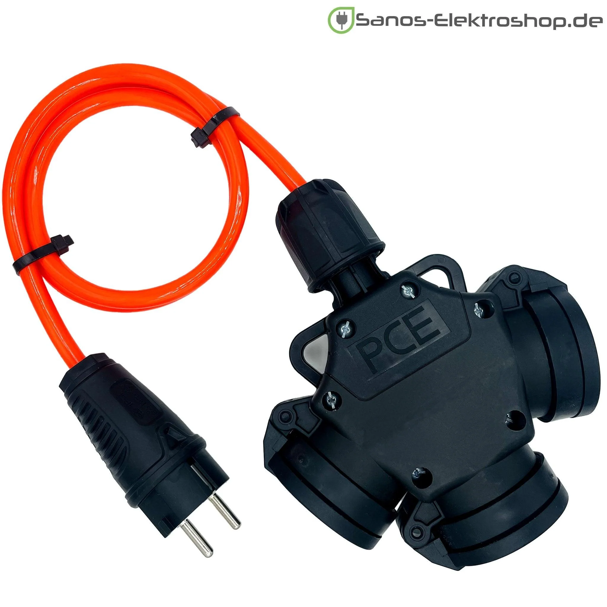 Schuko-Verlängerung 230V mit 3-fach Kupplung - PUR Gummileitung H07BQ-F 3G2,5 mm² | 1,00 bis 50,00 Meter | verschiedene Farben - Image 6