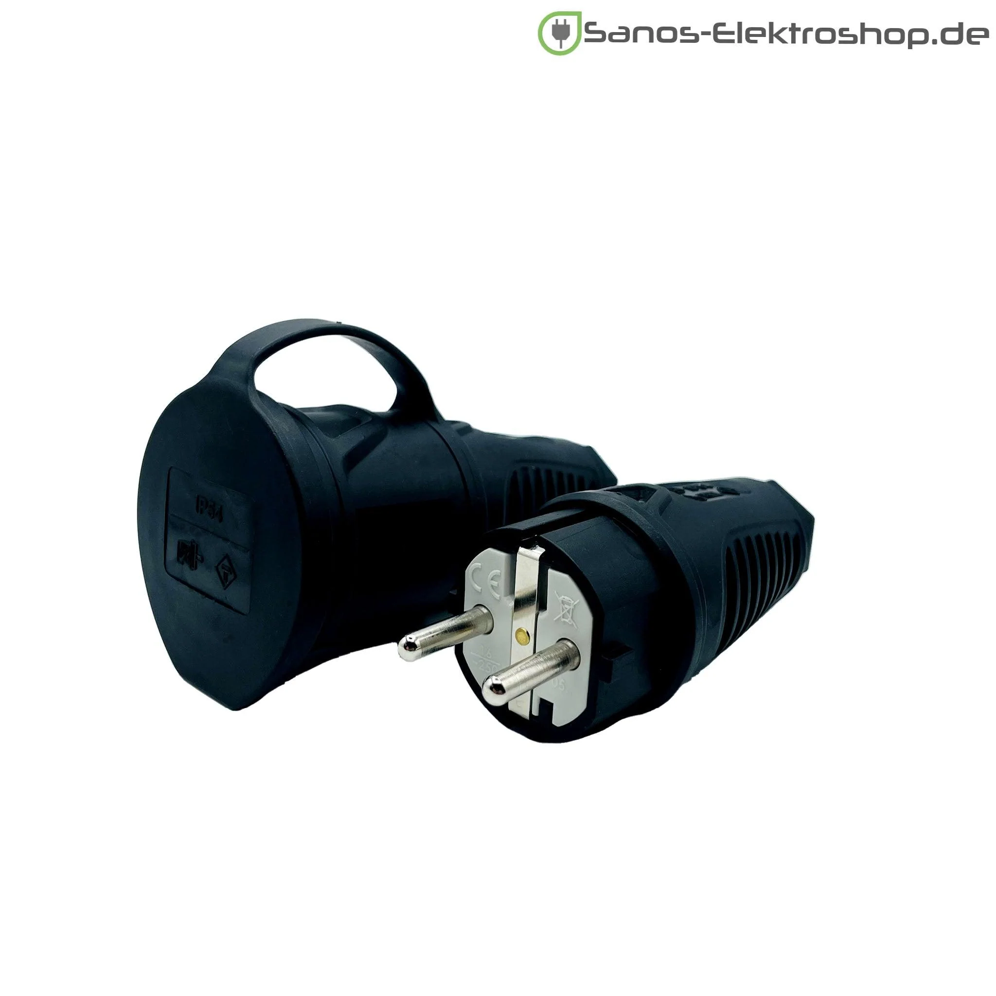Schuko-Verlängerung 230V mit Deckel am Band - PUR Gummileitung H07BQ-F 3G2,5 mm² | 1,00 bis 50,00 Meter | verschiedene Farben - Image 2
