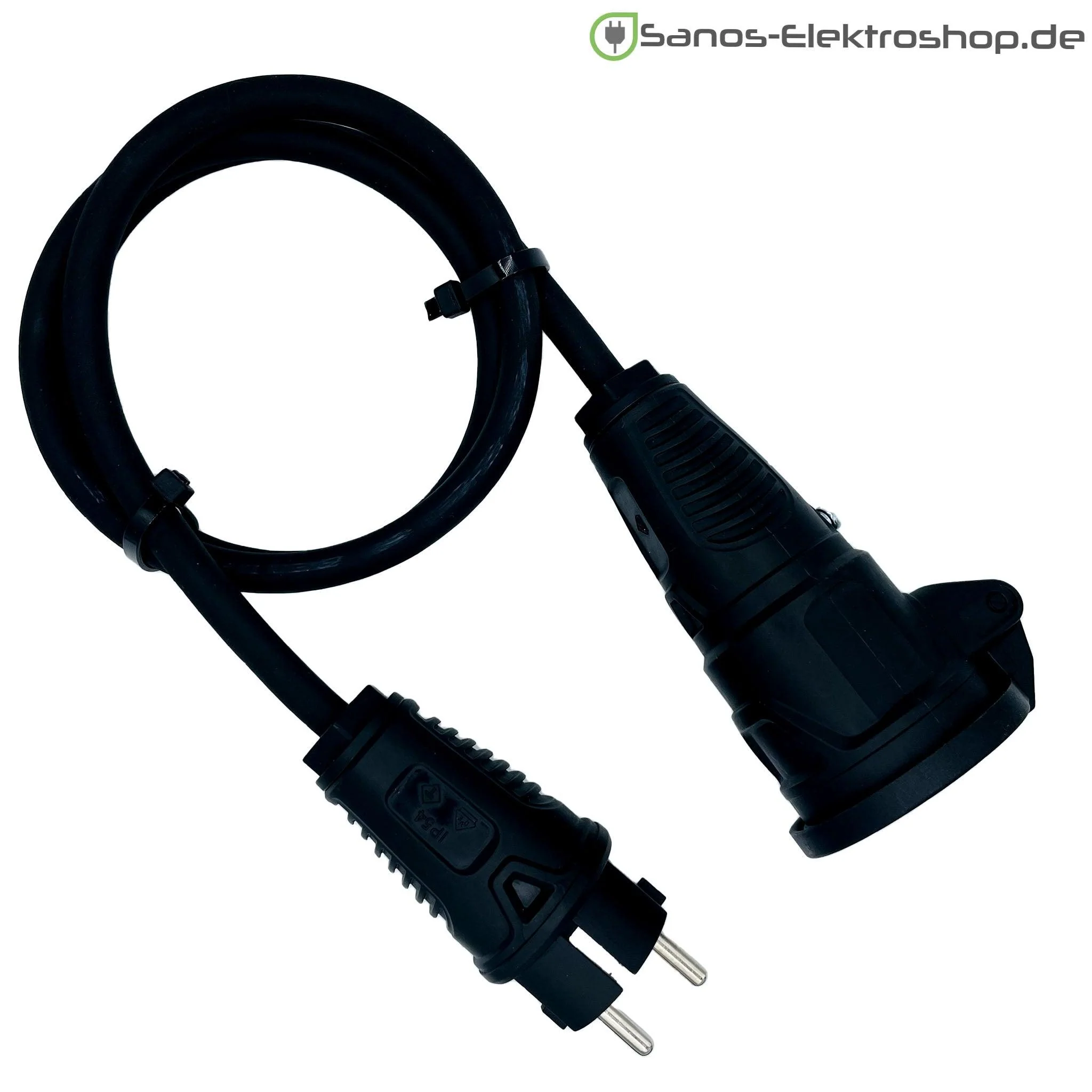 Schuko-Verlängerung 230V mit Federklappdeckel - Gummileitung H07RN-F 3G1,5 mm² | 1,00 bis 50,00 Meter | verschiedene Farben - Image 3