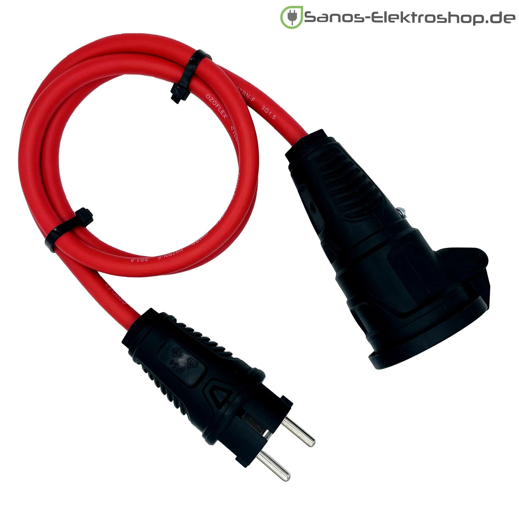 Schuko-Verlängerung 230V mit Federklappdeckel - Gummileitung H07RN-F 3G2,5 mm² | 1,00 bis 50,00 Meter | verschiedene Farben - Image 6
