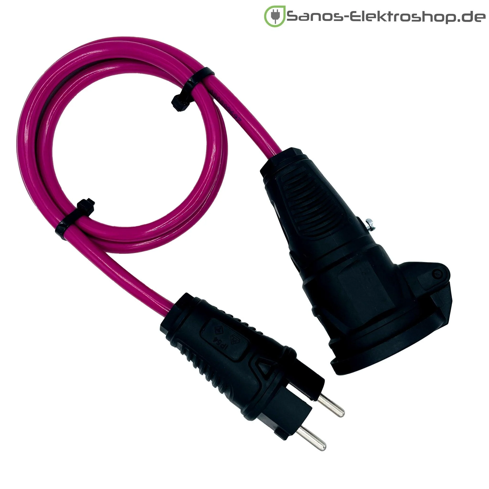 Schuko-Verlängerung 230V mit Federklappdeckel - PUR Gummileitung H07BQ-F 3G2,5 mm² | 1,00 bis 50,00 Meter | verschiedene Farben - Image 4