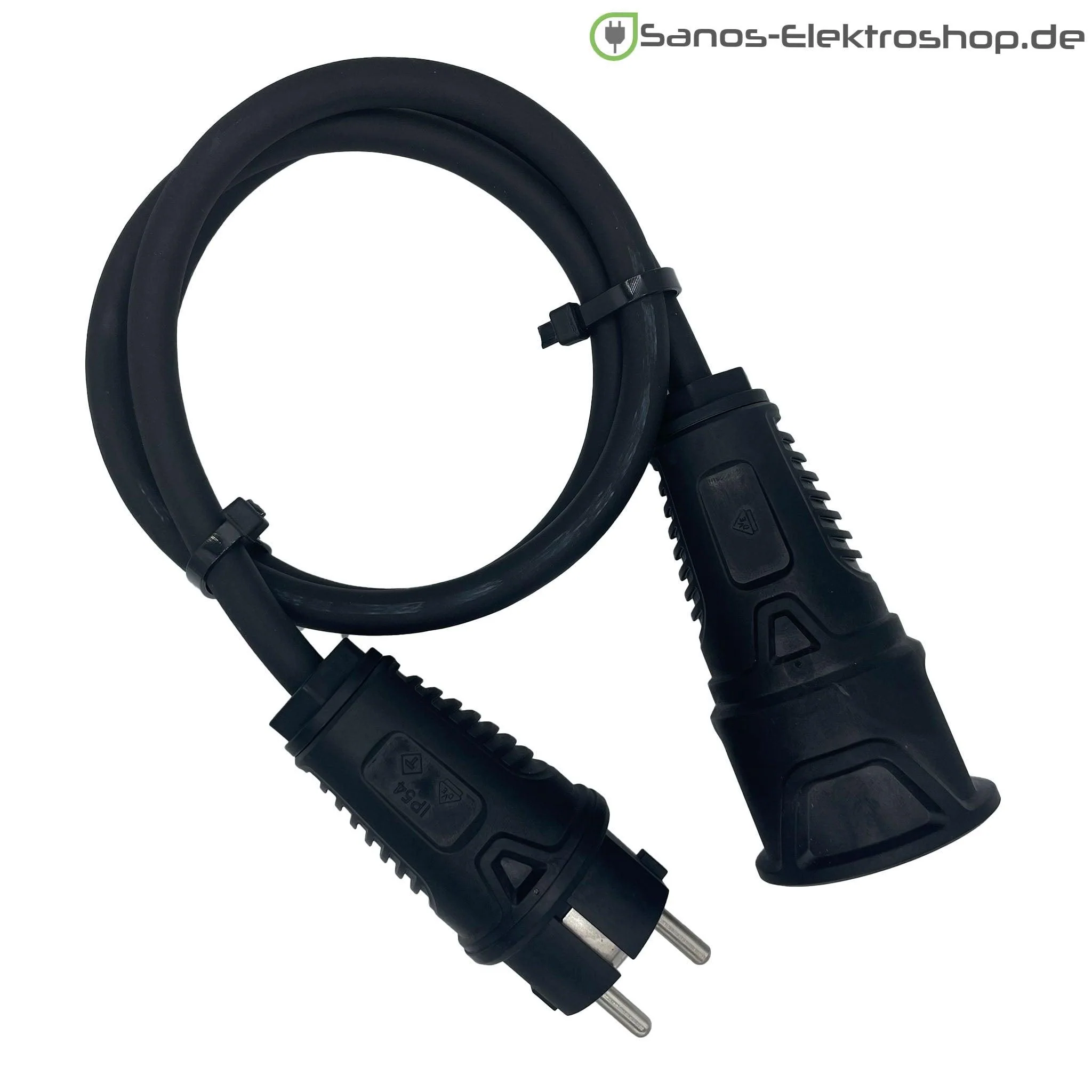 Schuko-Verlängerung 230V ohne Deckel Gummileitung H07RN-F 3G2,5 mm² | 1,00 bis 50,00 Meter | verschiedene Farben - Image 3
