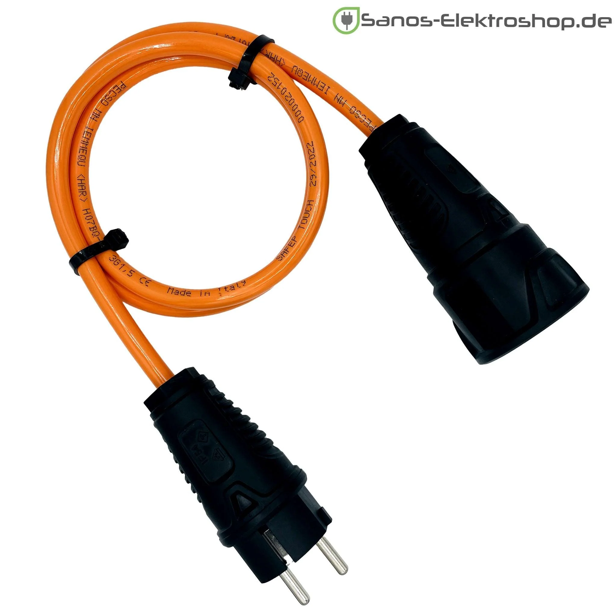 Schuko-Verlängerung 230V ohne Deckel PUR-Gummileitung H07BQ-F 3G2,5mm² | 1,00 bis 50,00 Meter | verschiedene Farben - Image 7