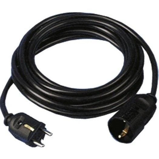 Verlängerung H05VV-F 3G1, 5, 10m sw H05VV-F 3G1, 5 qmm schwarz