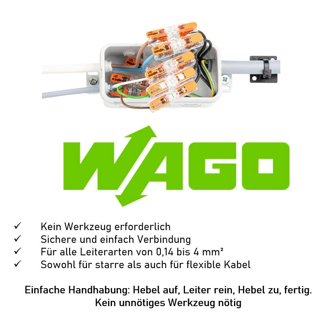 WAGO 221 Starter-Set: 221-2411, 221-412, 221-413, 221-415 - Je 5 Stück - Image 3