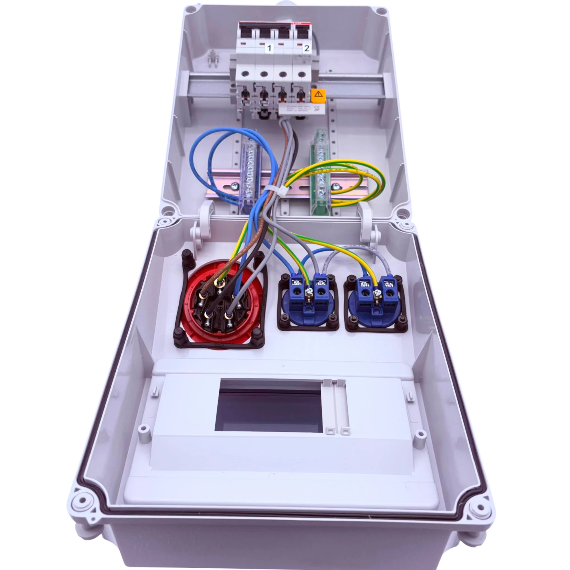 SANOS Wandverteiler ABB/PCE - 1x CEE 16A und 2x Schukodosen | SAN003 - Image 5