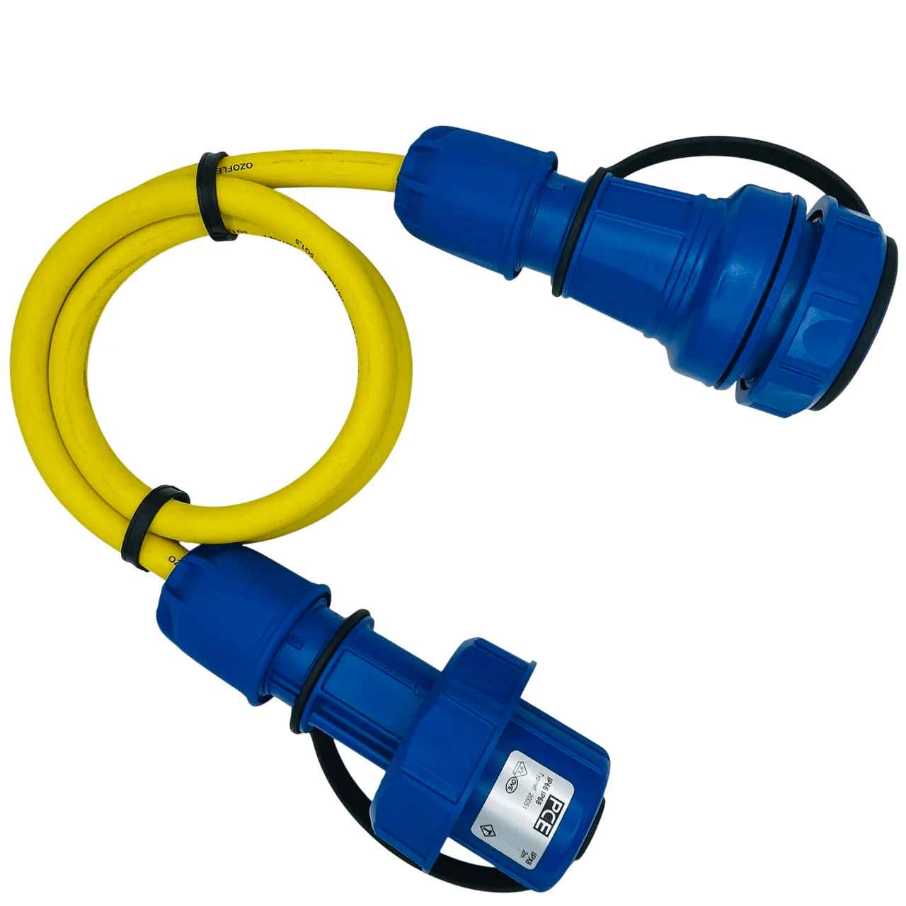 Wasserdichte Schuko-Verlängerung 230V IP68 | Gummileitung H07RN-F 3G1,5 - 3G2,5mm² | 1,00 bis 50,00 Meter | verschiedene Farben - Image 3