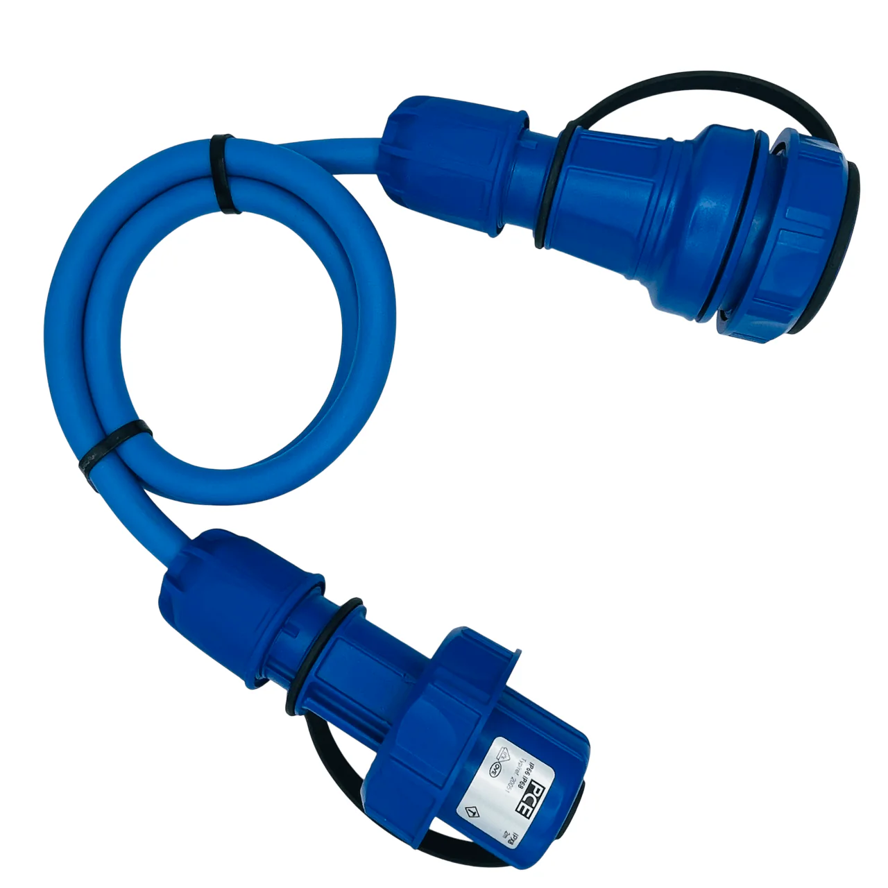 Wasserdichte Schuko-Verlängerung 230V IP68 | Gummileitung H07RN-F 3G1,5 - 3G2,5mm² | 1,00 bis 50,00 Meter | verschiedene Farben - Image 4